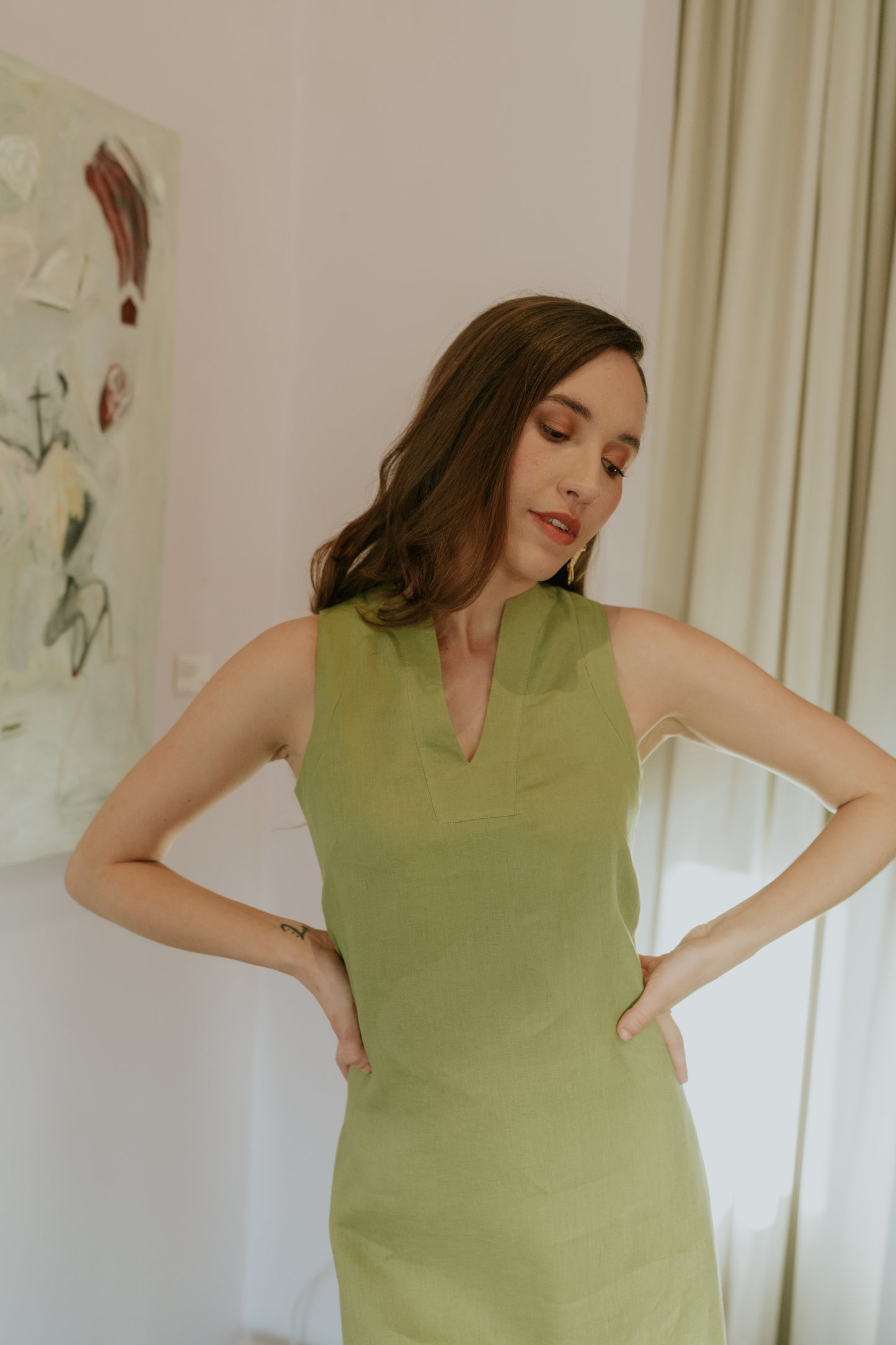 Vestido Agata de lino