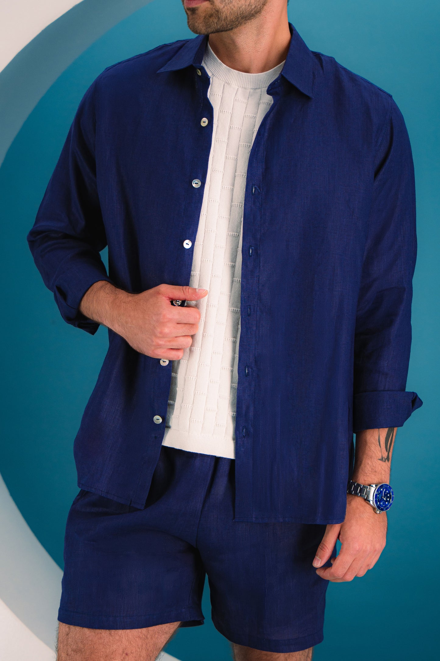 Camisa Alex 100% lino (manga larga)
