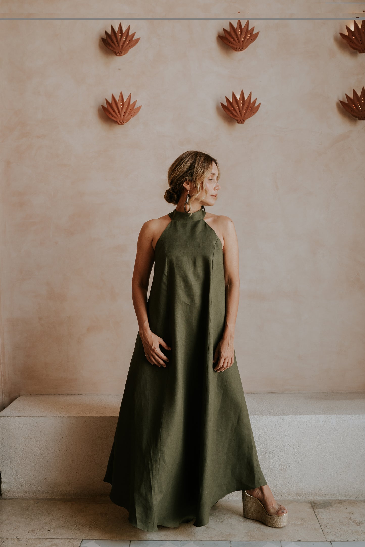 Vestido Orquidea de lino