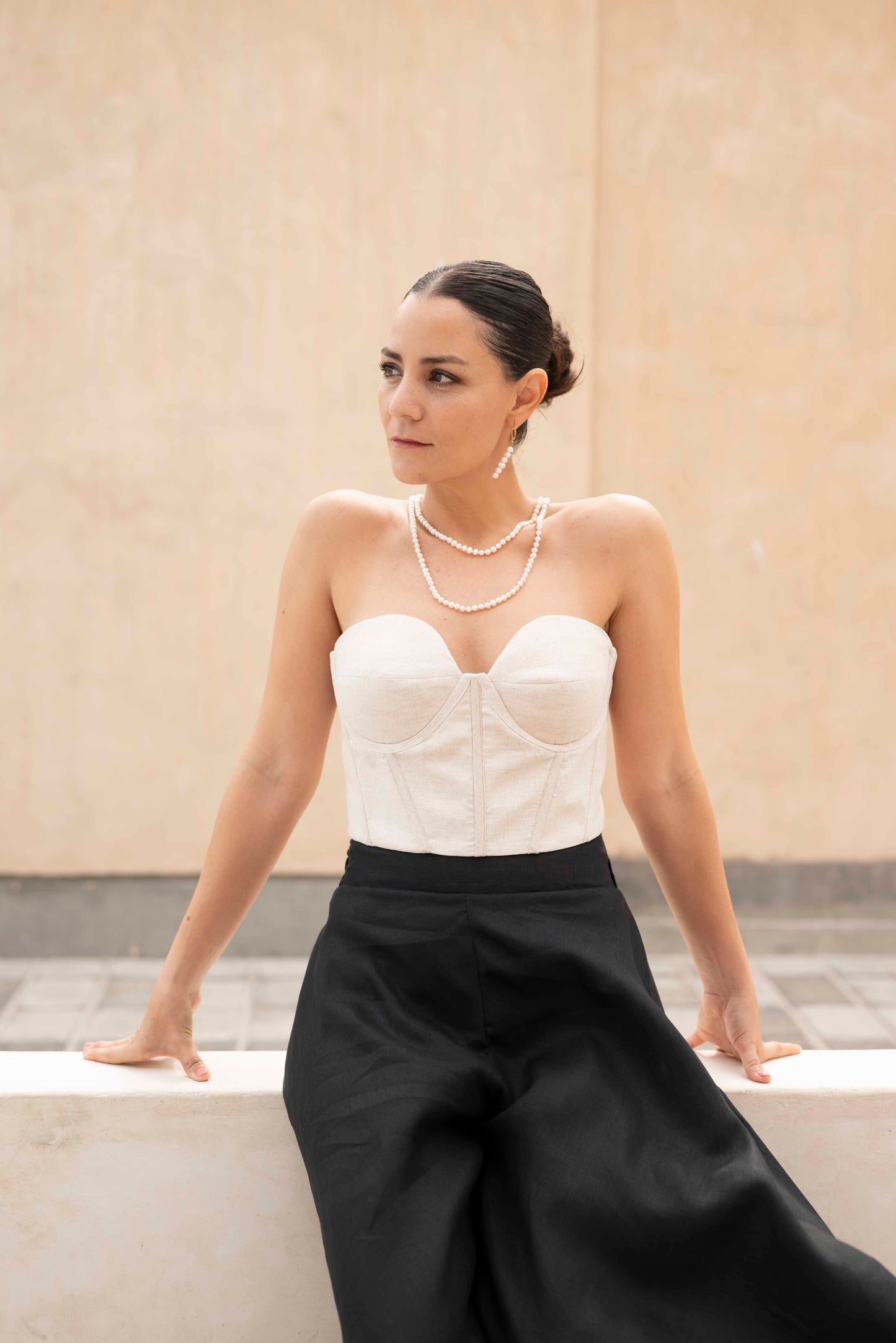 Bustier Limonaria lino