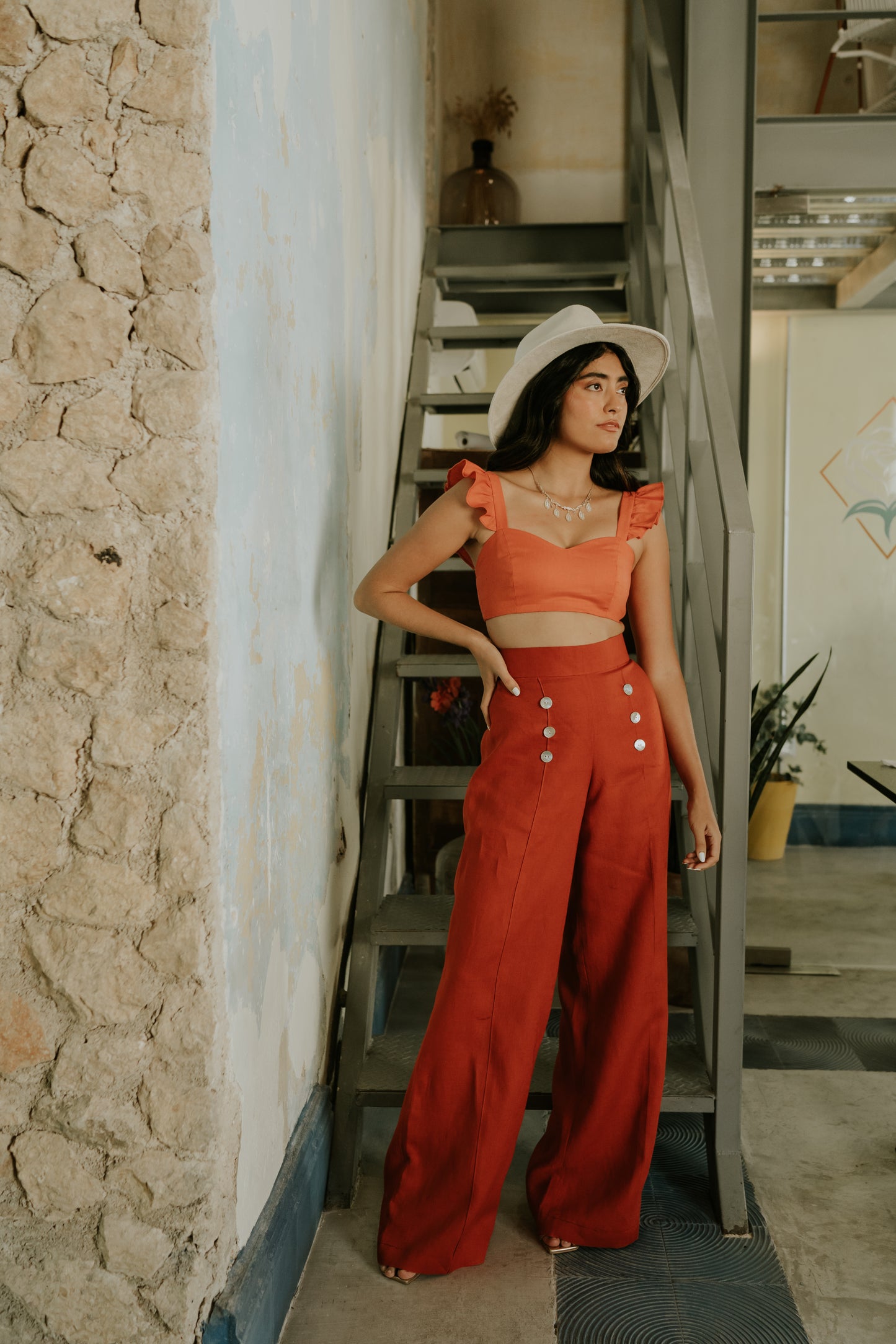 Crop Top Vale de Lino