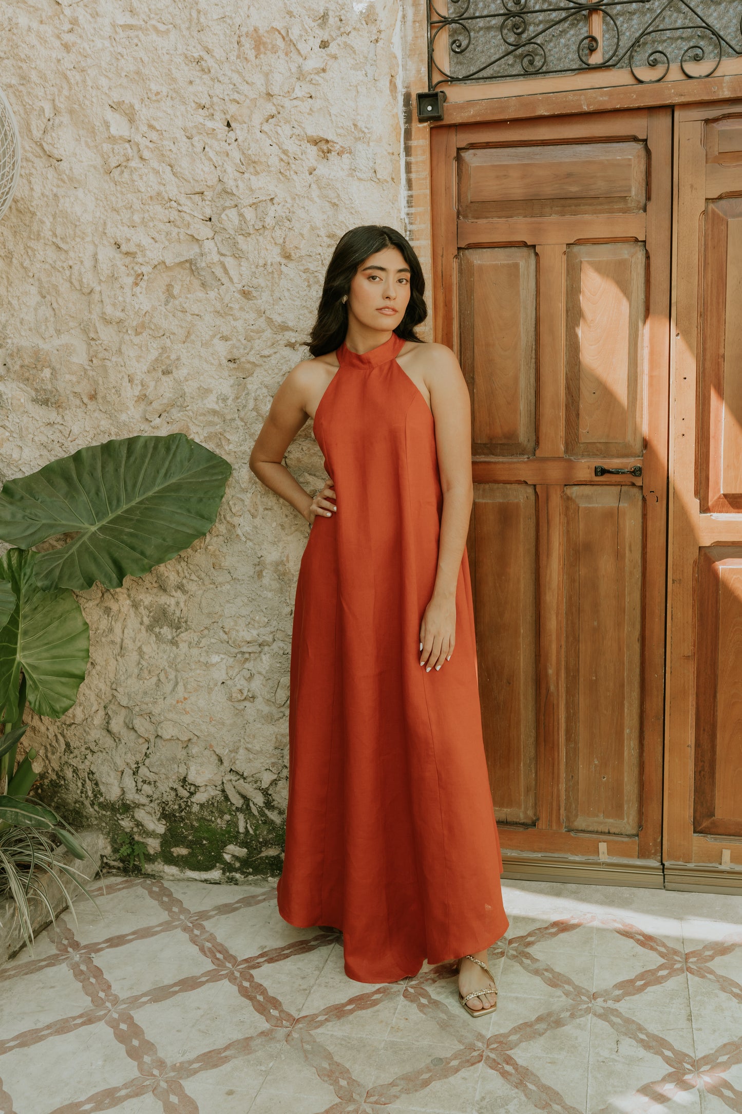 Vestido Orquidea de lino