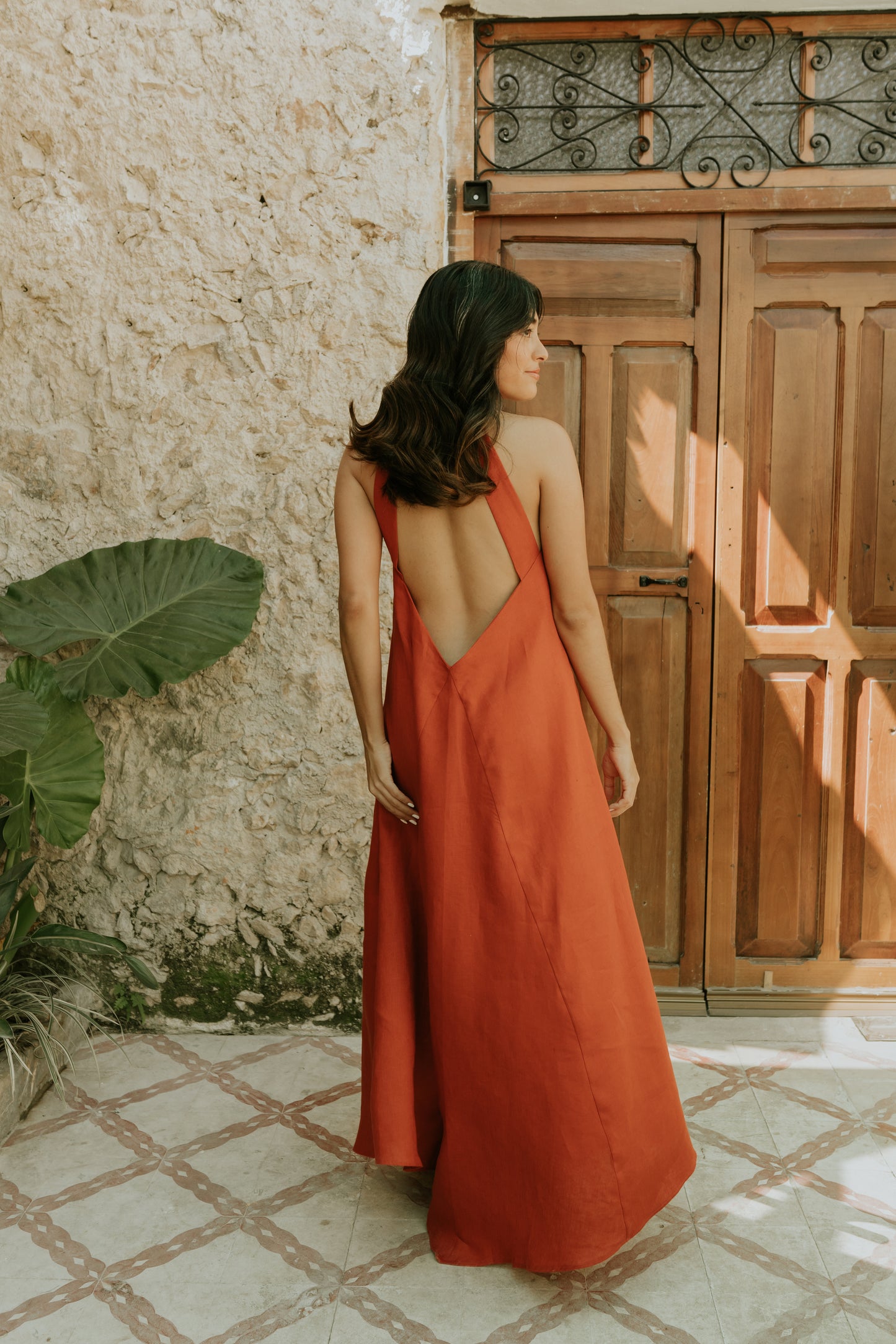 Vestido Orquidea de lino