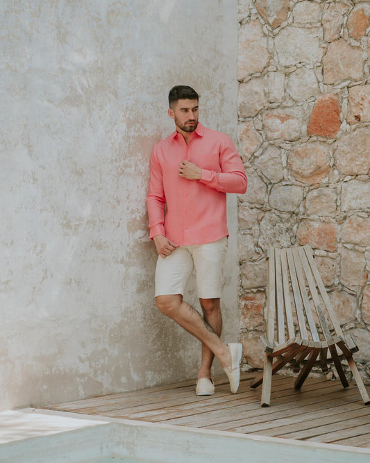 Camisa Alex 100% lino (manga larga)