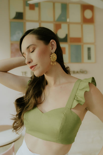 Crop Top Vale de Lino