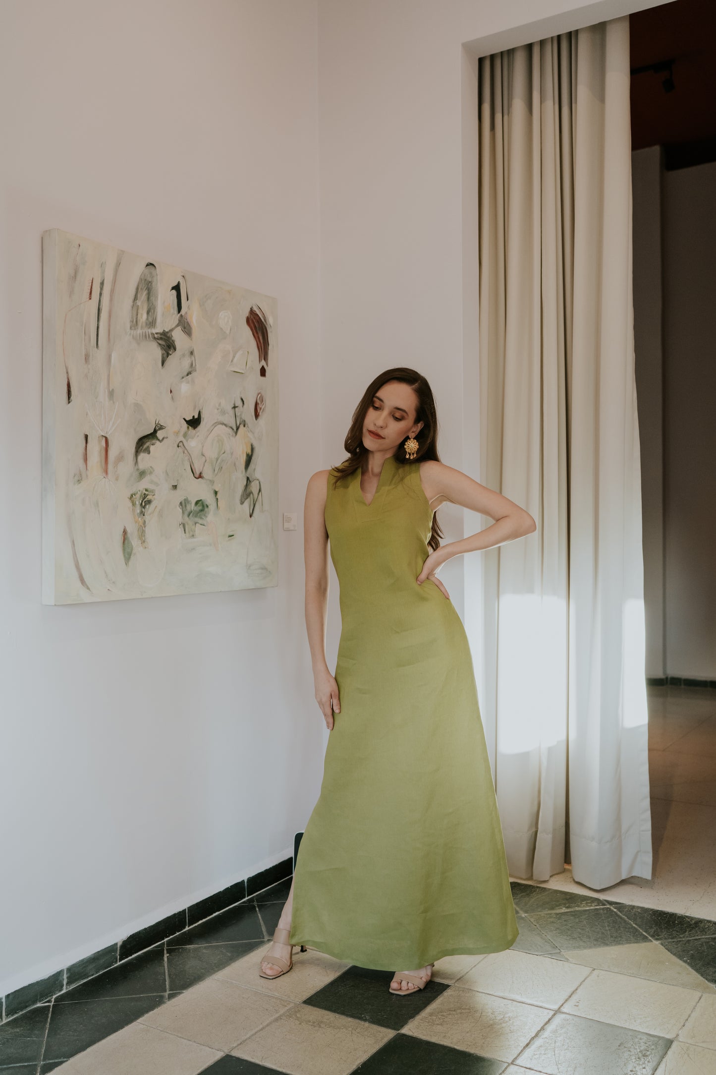 Vestido Agata de lino
