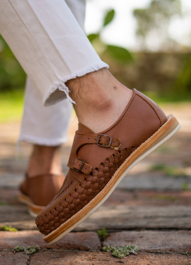 Zapato caballero Garza de piel