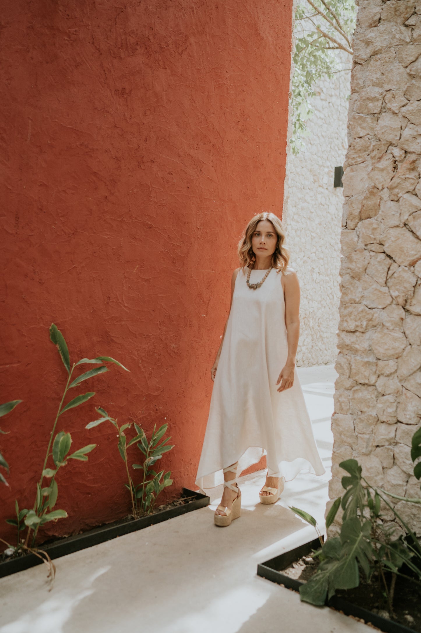 Vestido Clavel de lino
