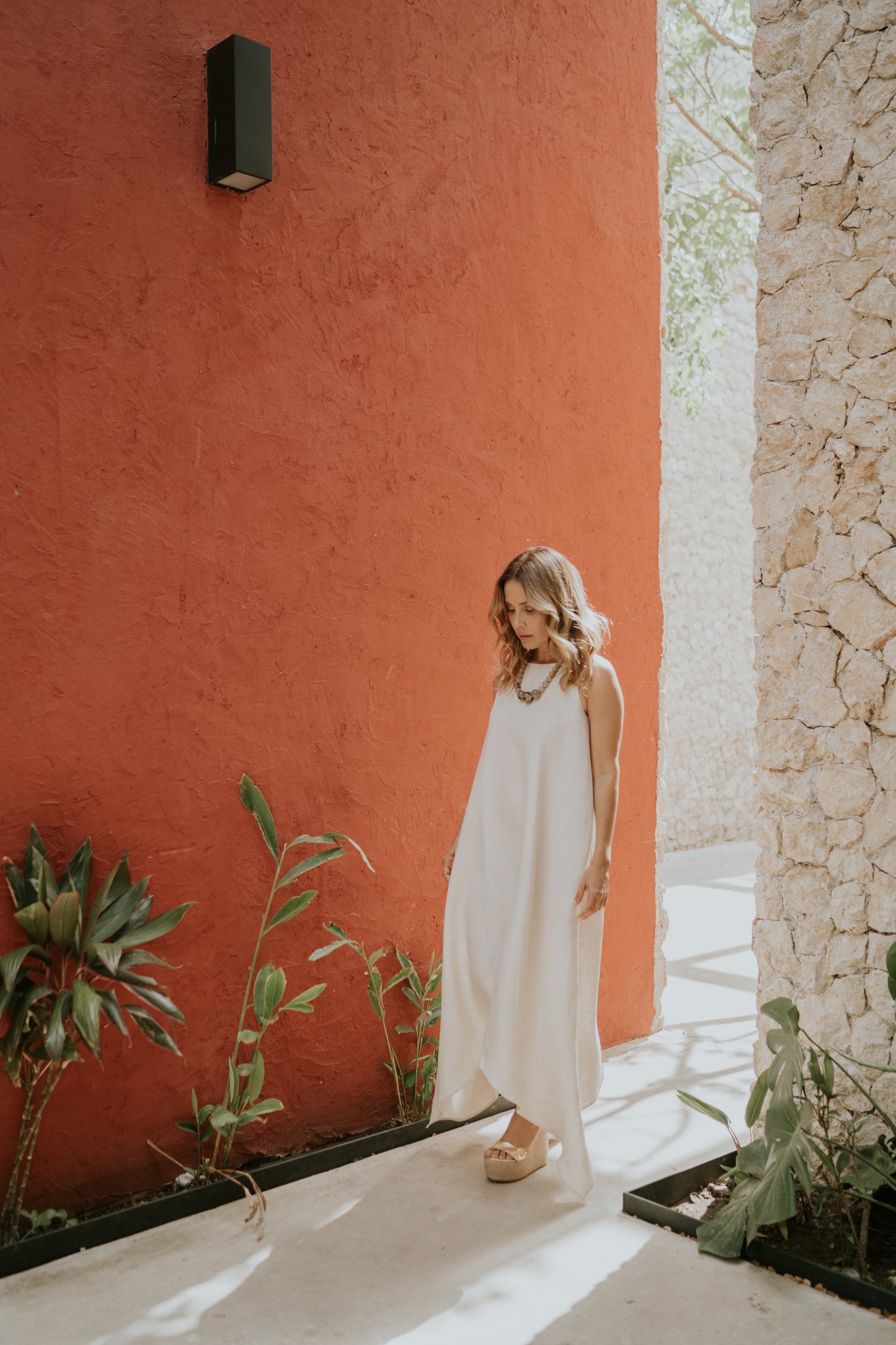 Vestido Clavel de lino