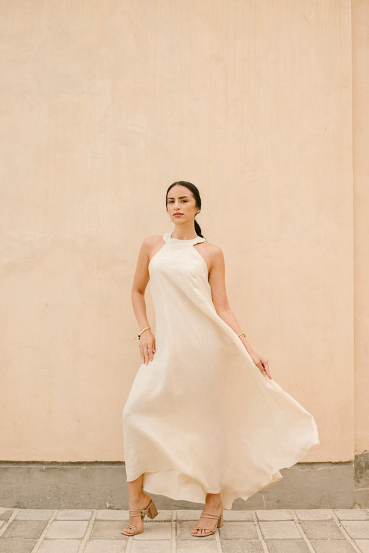 Vestido Orquidea de lino
