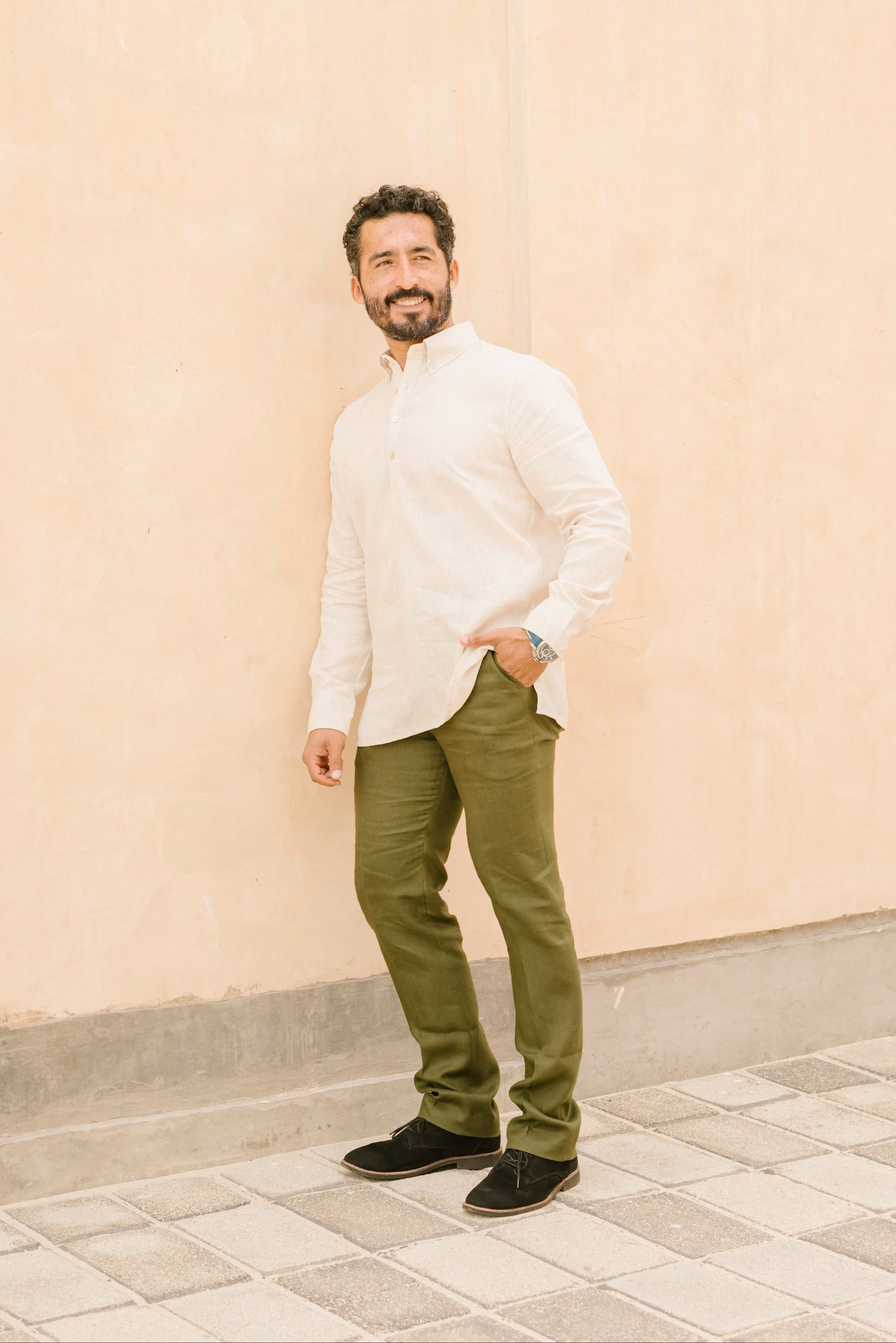 Camisa Pastis de Lino
