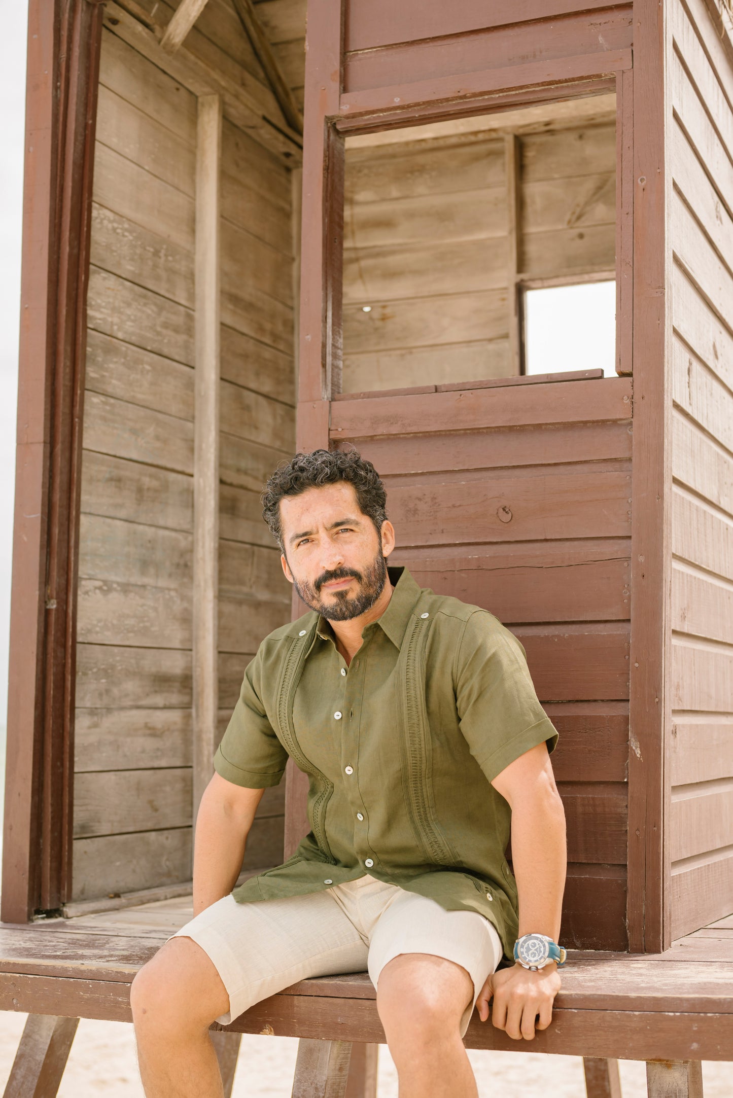 Guayabera Mariposa (manga corta)