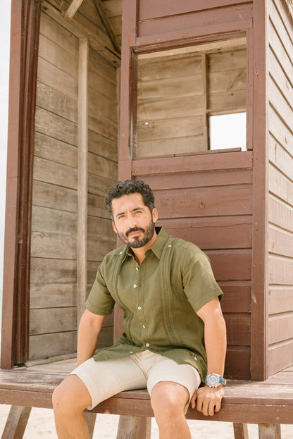 Guayabera Mariposa (manga corta)