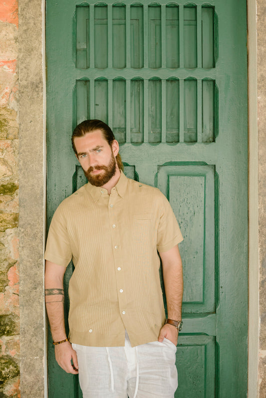Guayabera Presidencial (manga corta) 100% lino